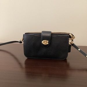 Coach Pebbled leather crossbody